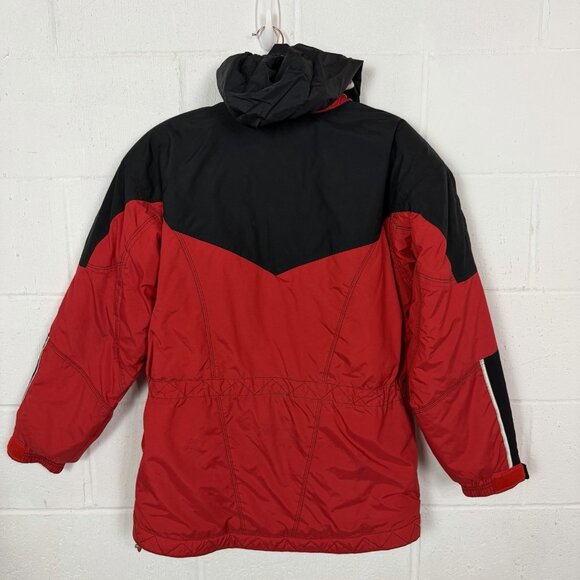 VTG Obermeyer Womens Ski Jacket Thermolite 90s Cinch Waist Hood Winter Sports 10 - Picture 8 of 14
